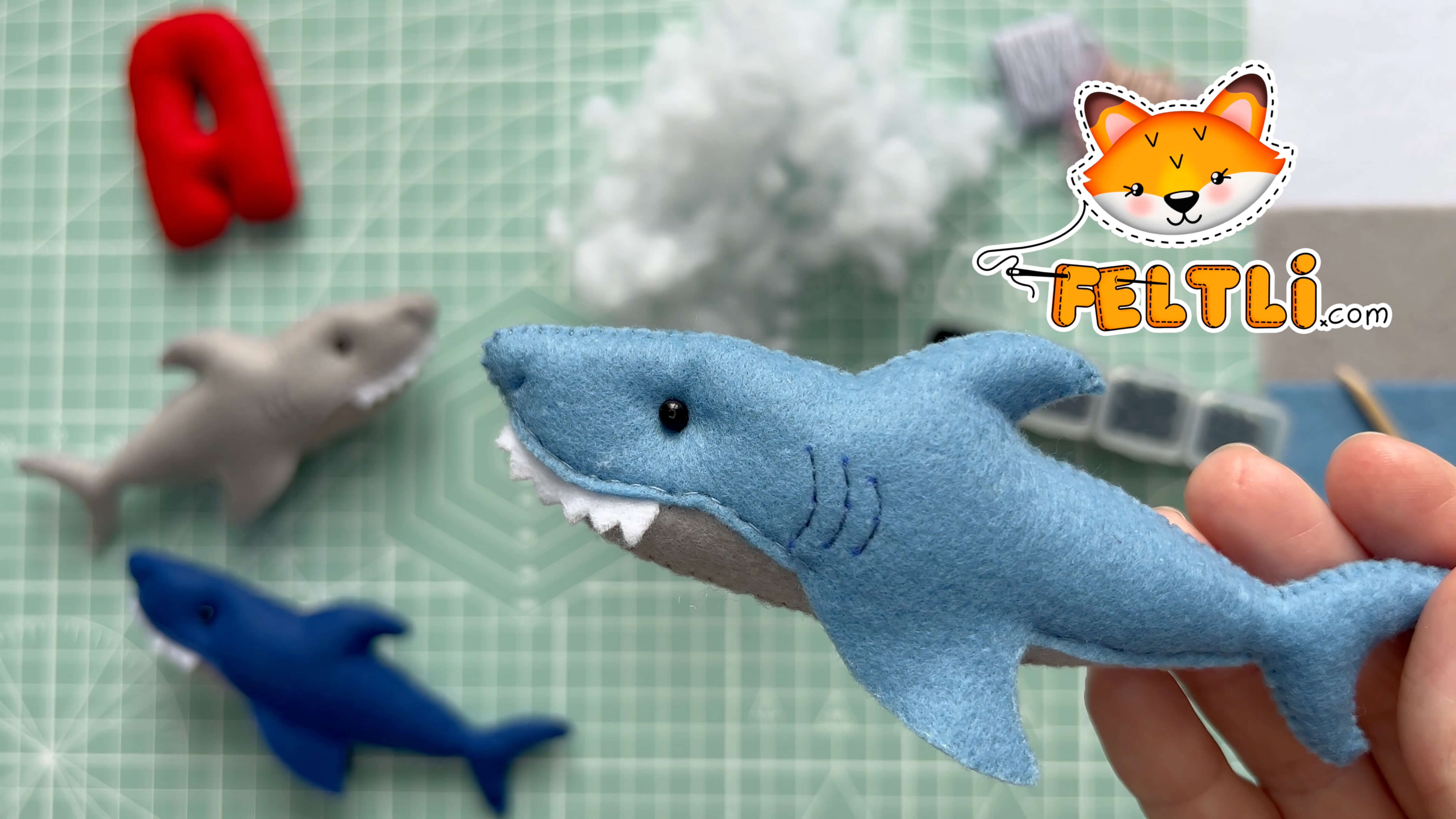 Мастер-класс Акула из фетра своими руками / Как сшить акулу своими руками? / Азбука из фетра смотреть онлайн