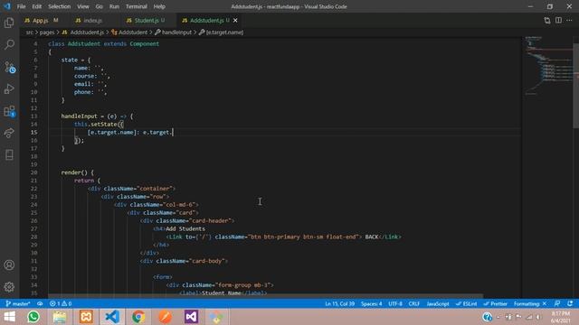 React JS with Laravel 8 API: Insert data into database in React JS with laravel 8 API - Part 2 смотреть онлайн
