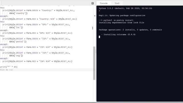 Show any IP address information using Python смотреть онлайн