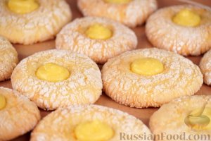 С трещинками и заварным лимонным кремом!
ПЕЧЕНЬЕ С ЛИМОННЫМ КУРДОМ