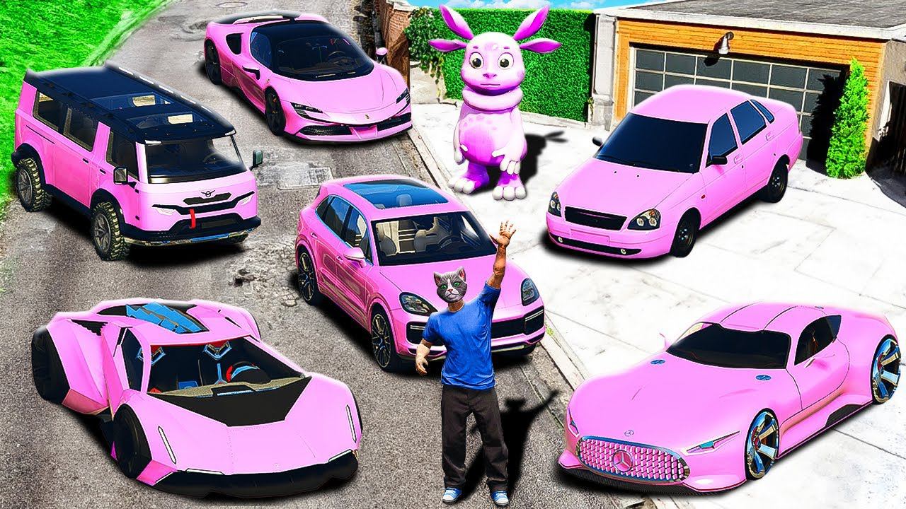 УГНАЛ ВСЕ СЕКРЕТНЫЕ МАШИНЫ ДЛЯ ЛУНТИКА! ЛАМБОРГИНИ, ФЕРРАРИ, ПОРШ, МЕРСЕДЕС ГТА 5 МОДЫ МУРКА смотреть онлайн