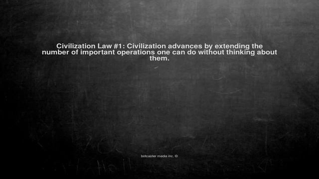 Ok, here is the joke. Civilization Law #1:... смотреть онлайн