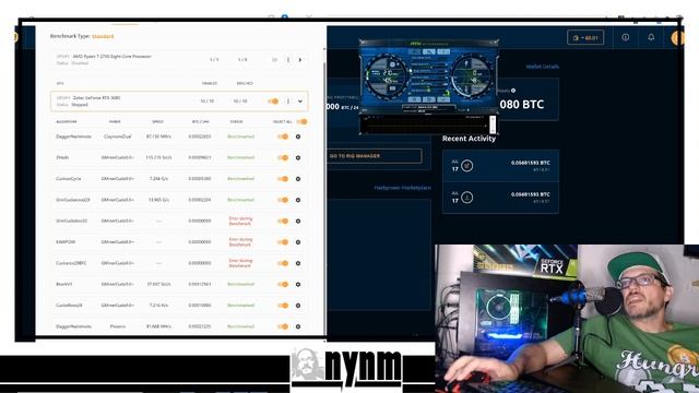 ZOTAC TRINITY RTX 3080 |BENCHMARKING | NICEHASH смотреть онлайн
