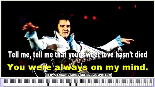  Elvis Presley "Always on my mind" - Karaoke Video with Lyrics смотреть онлайн