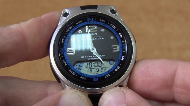 Рыболовные наручные часы Casio AW-82-1A Обзор смотреть онлайн