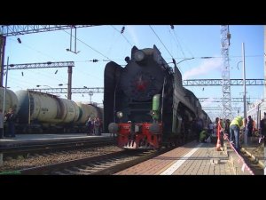 Туристический поезд "Золотой Орёл" с паровозами Л и П36