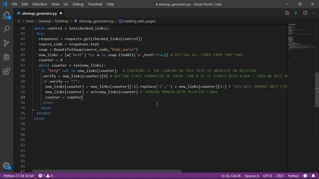 HOW TO CREATE WEB CRAWLER WITH PYTHON XML SITEMAP GENERATOR WITH PYTHON REQUESTS & BEAUTIFULSOUP смотреть онлайн