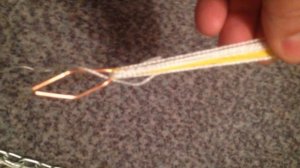 Кастинговая сеть. Привязываем цепь для огрузки.