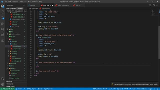 RSpec TDD - How To Unit Test Ruby On Rails 6 Apps For Absolute Beginners | 20in20 - Week 14 смотреть онлайн