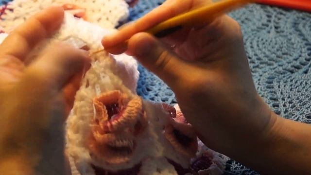 Детское платье "Фиалка в квадрате" .Crochet baby dress (бэби# 29) смотреть онлайн