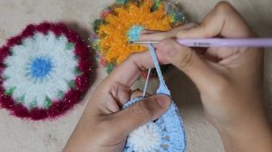 ЧИСТИЛКА КРЮЧКОМ ☀️ СОЛНЫШКО ИЛИ ЦВЕТОК ☀️ МАСТЕР КЛАСС