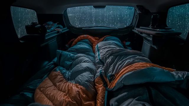 10 Hours ⚡️ Rain Sound On Window Car with Thunder SoundsㅣSleep, Study and Relaxation, Meditation смотреть онлайн