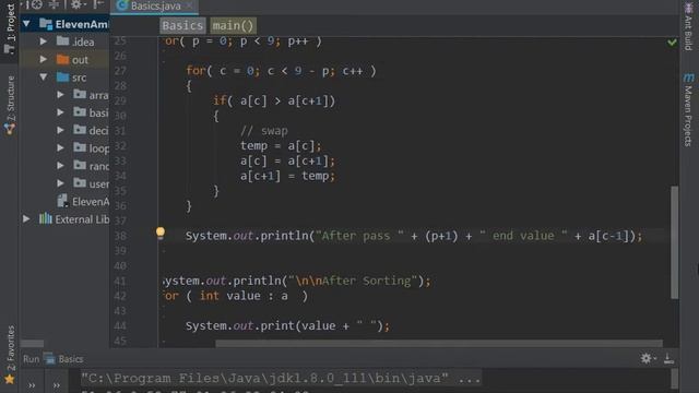 9 sorting program || java For Beginners смотреть онлайн