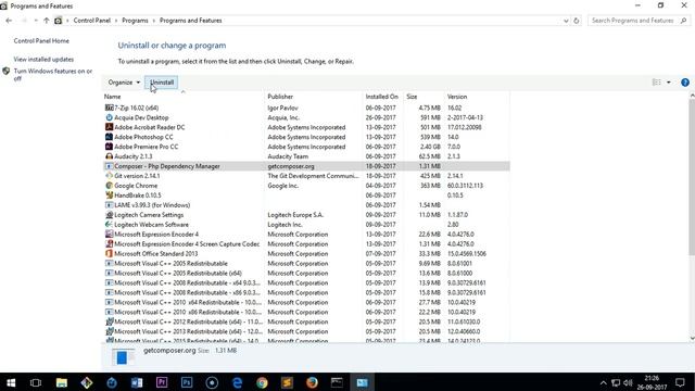 How to Uninstall Composer ( PHP Dependency Manager ) смотреть онлайн