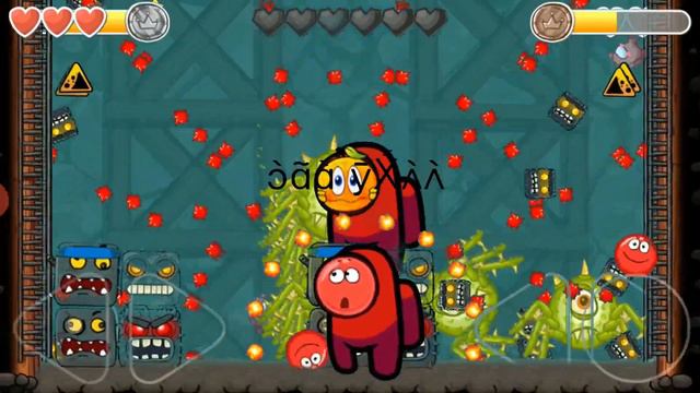 Spider Boss + Combo Boss + Among US Boss Fights with Red Ball 4 Balls and Caves Boss. смотреть онлайн