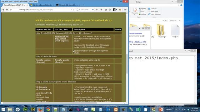 Tutorial asp.net C# 017 sql server 2014 express installation 2 смотреть онлайн