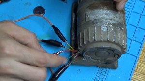 Определение начала и конца обмоток 3х фазного электродвигателя.