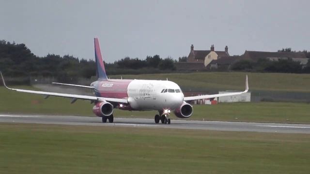 A321 WIZZAIR Departure To LARNACA @ DONCASTER AIRPORT (UK) смотреть онлайн