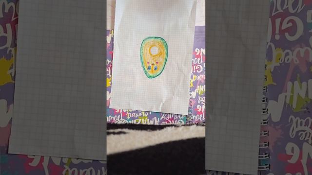 Как сделать бумажный поп ит авокадо из бумаги🥑Milawka🌹 смотреть онлайн