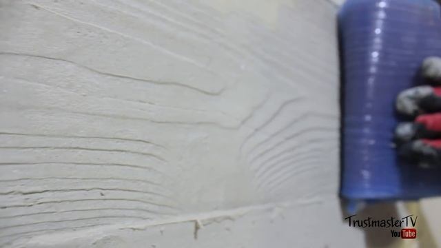 Высокоточная имитация штукатуркой фактуры древесины для фасада и интерьера НЕ АППЛИКАТОРОМ смотреть онлайн