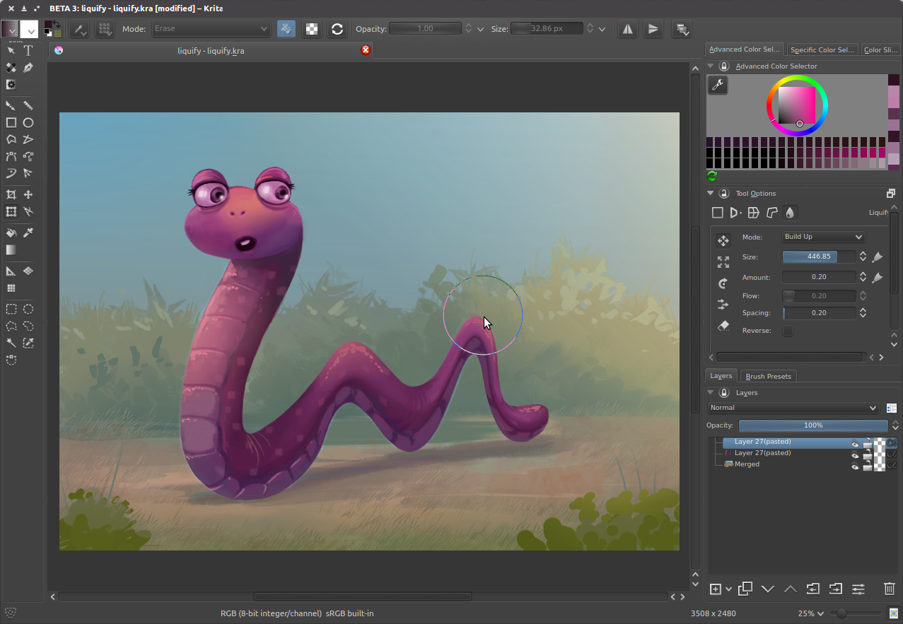 Функции и настройки программы Krita_ PixelArt _