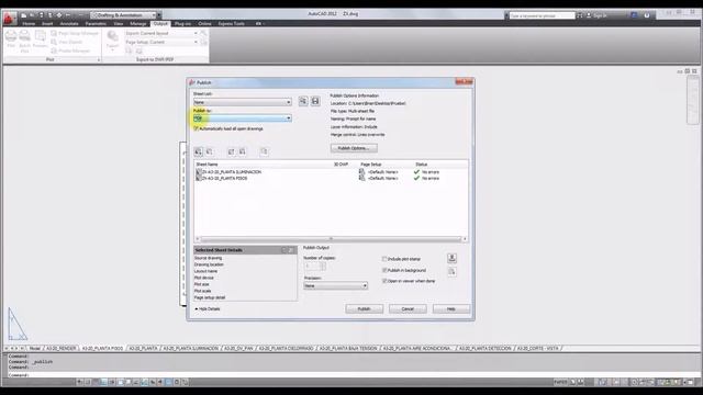AutoCAD Tutorial Basico Starter 24 / Imprimir Todo de una vez con batch plot / publish смотреть онлайн