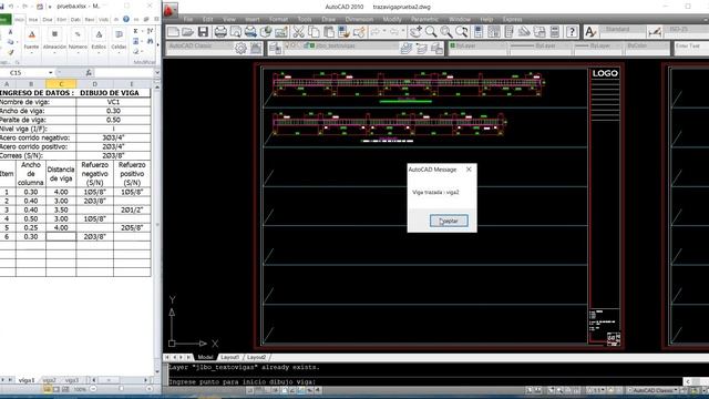 Excel integrado con Autocad, Autolisp !!! смотреть онлайн