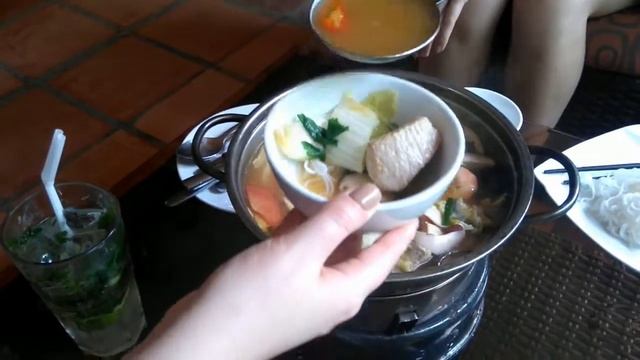 Вьетнамский суп Лао с морепродуктами