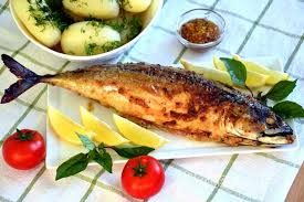 Скумбрия запеченная в духовке. смотреть онлайн