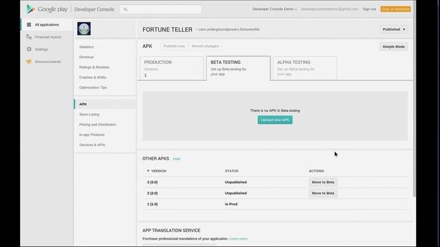 Google Play Developer Console, Beta Testing & Staged Rollouts смотреть онлайн