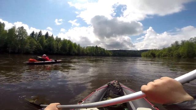 Пеше-водный походик в заброшенную деревню. Часть 1. Плывем. смотреть онлайн