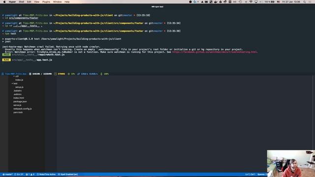 Building products with javascript - Livestream 9 - Unit-testing front-end with Jest смотреть онлайн
