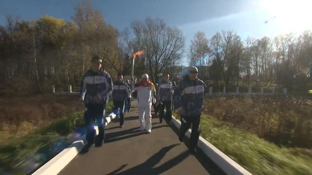 Эстафета Олимпийского огня в Ясной поляне