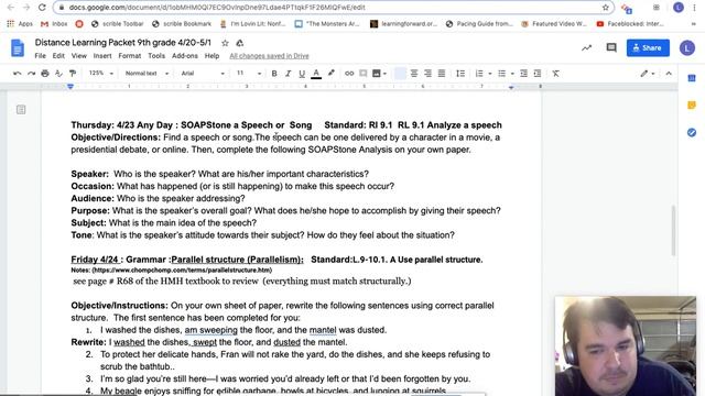 9th grade Lecture for 4/20-5/1 Lesson Plans and Expectations смотреть онлайн