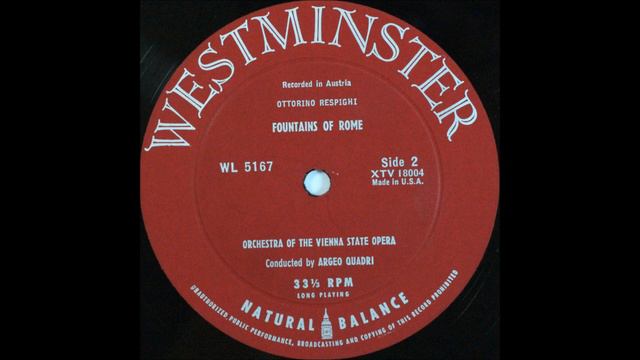 RESPIGHI, FOUNTAIN OF ROME, Argeo Quadri , Conducting смотреть онлайн