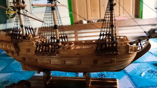 #miniaturkapal #miniaturkayu #miniaturindonesia Miniatur Kapal Black Pearl || Proses Pertama Packin