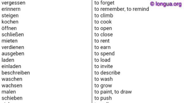 A1,A2, B1, B2, C1, Übungen, Vokabeln, 100 x Verben, Deutsch, Englisch, Anfänger, Beginners, gehen, смотреть онлайн