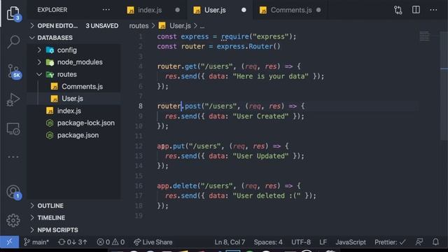 ExpressJS Routes Tutorial - Separating Routes into Different Files смотреть онлайн