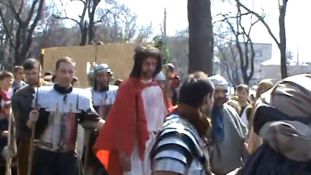 Реконструкция исторических пасхальных событий. В Одессе. Via Dolorosa. смотреть онлайн