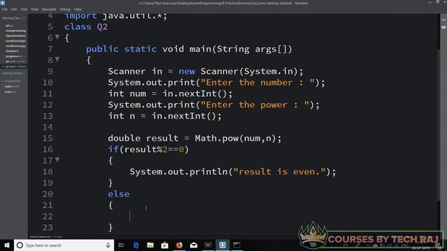 PFB #25 - Practical Exercise in Java (Conditional Statements) смотреть онлайн