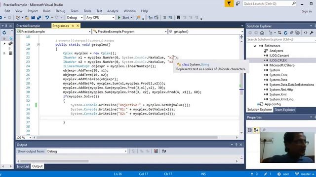 Solve Simple Linear Program Using IBM ILOG Cplex and C# - Part I смотреть онлайн