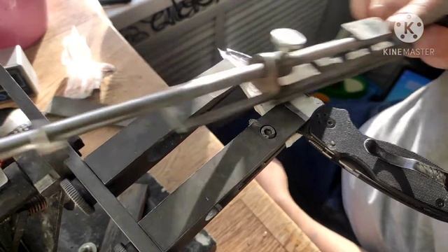 Spyderco Cpm S30v Заточка ножа.