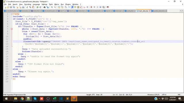 how to insert large data php csv file into database || priyog educational || in hindi смотреть онлайн
