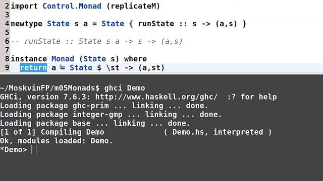 Haskell для начинающих - #135 урок. Монада State смотреть онлайн