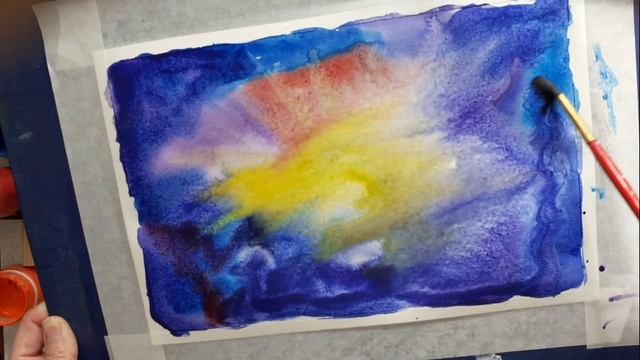 Рисуем космос акварелью и солью смотреть онлайн