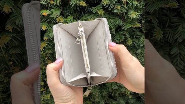 Обзор на маленький кошелёк из кожи питона. смотреть онлайн