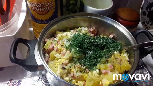 НУ ОЧЕНЬ ВКУСНАЯ ОКРОШЕЧКА С КОЛБОЙ!?#рецепты#окрошка#блюда#готовимдома? смотреть онлайн