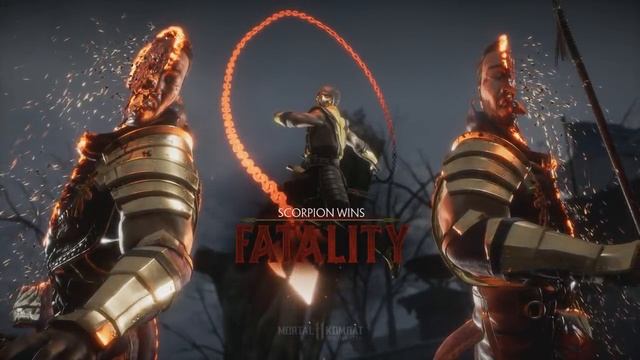 MK11 - Scorpion All Fatalites/ Brutalities/ Fatal Blows Gameplay смотреть онлайн