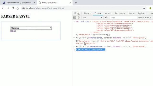 EasyUi Tutorial | Parser Dynamic Component смотреть онлайн