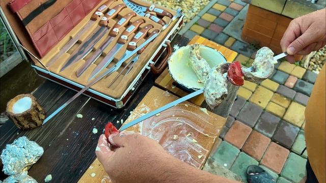 Приготовление Свиного Языка на Мангале | Барбекю из Цыпленка Табака смотреть онлайн